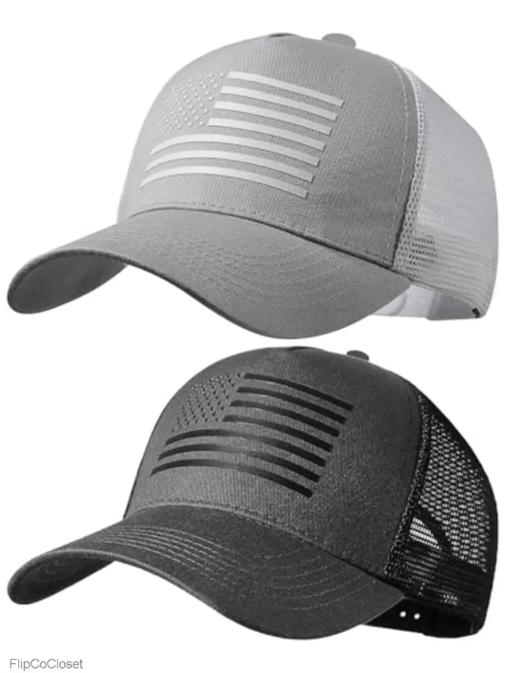 American Flag Trucker Hat Snapback Adjustable Mesh
